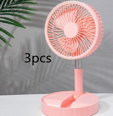 Strong Wind And Quiet Portable Telescopic Folding Fan