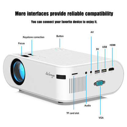 720p Portable Smart Projector P62 Supports Home Office HD Projector