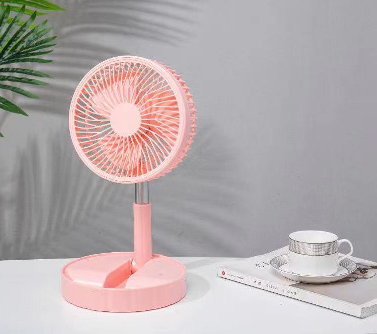 Strong Wind And Quiet Portable Telescopic Folding Fan